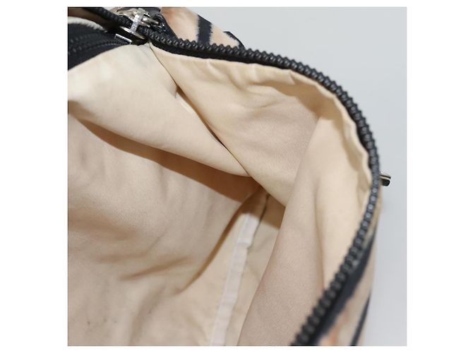 Borsa a Spalla CHANEL Sport in Nylon Bianco e Nero CC Auth BA888 - vista 25