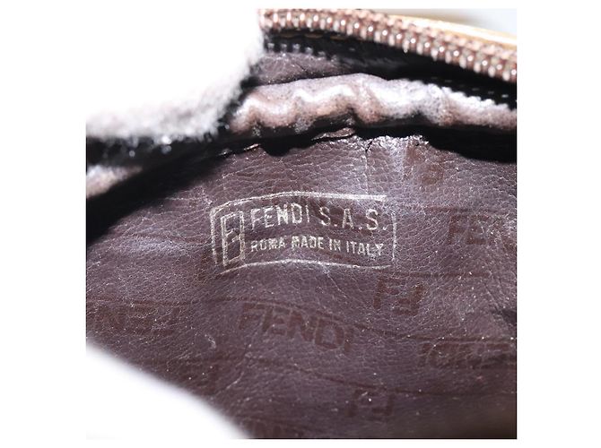 FENDI Zucchino Canvas Schultertasche Braun Auth ep8229 - Ansicht 11