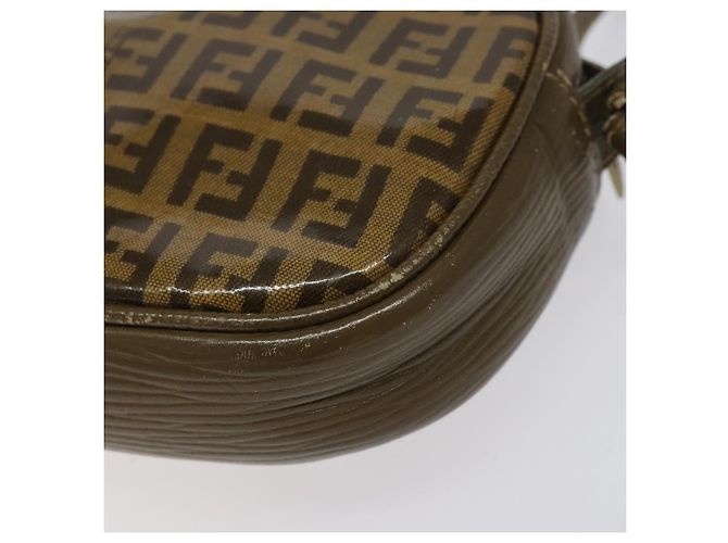 FENDI Zucchino Canvas Schultertasche Braun Auth ep8229 - Ansicht 15