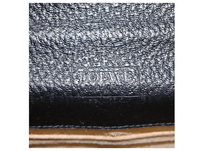 LOEWE Anagram Borsa da Lavoro in Pelle Nera Auth bs24101 Nero - vista 17