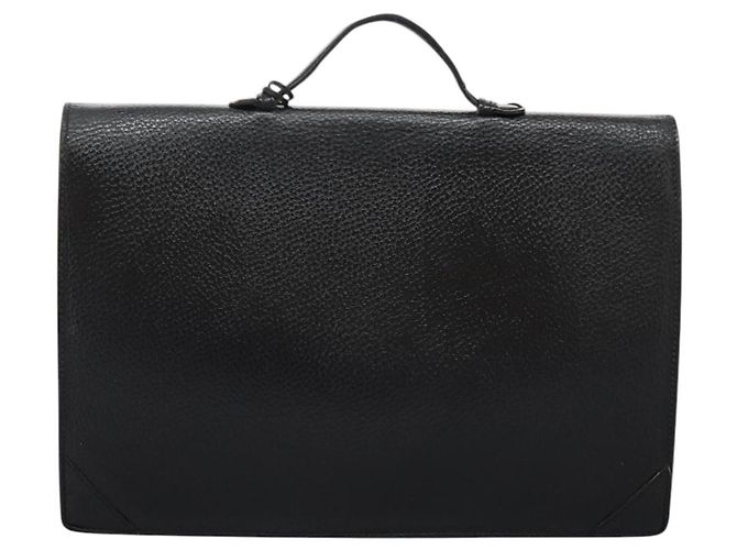 LOEWE Anagram Borsa da Lavoro in Pelle Nera Auth bs24101 Nero - vista 2