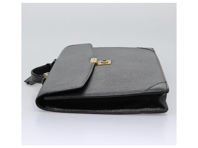 LOEWE Anagram Borsa da Lavoro in Pelle Nera Auth bs24101 Nero - vista 3