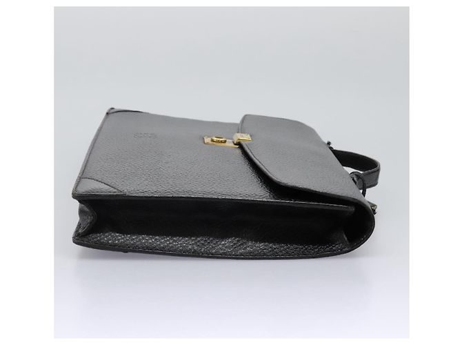 LOEWE Anagram Borsa da Lavoro in Pelle Nera Auth bs24101 Nero - vista 4