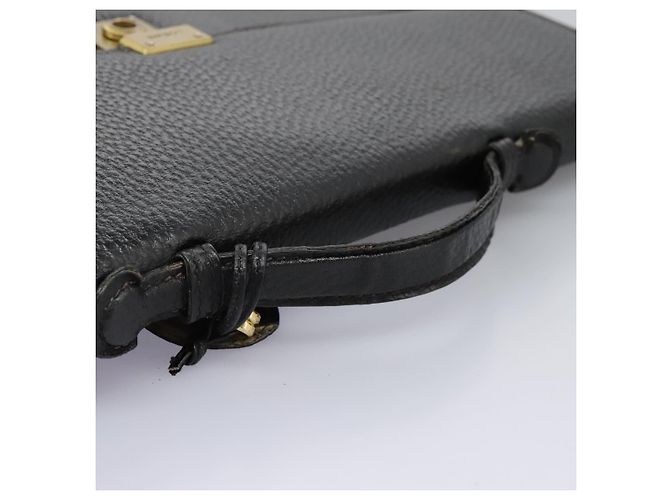LOEWE Anagram Borsa da Lavoro in Pelle Nera Auth bs24101 Nero - vista 6