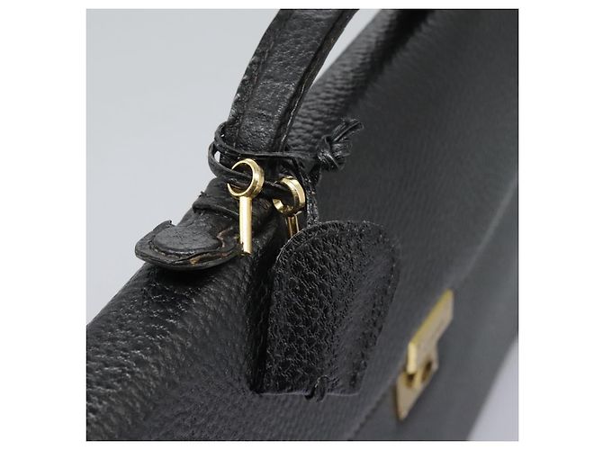 LOEWE Anagram Borsa da Lavoro in Pelle Nera Auth bs24101 Nero - vista 9