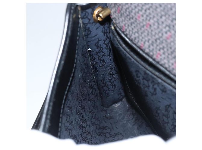 Borsa a spalla SAINT LAURENT in tela viola oro Auth sw211 D'oro Porpora - vista 18