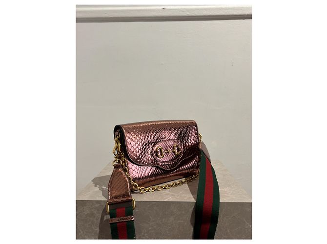 Borse GUCCI T. Pelli esotiche Rosa - vista 7