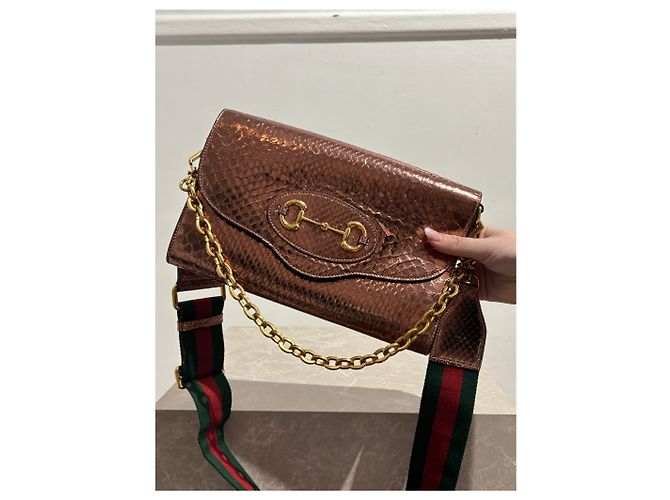 Borse GUCCI T. Pelli esotiche Rosa - vista 8