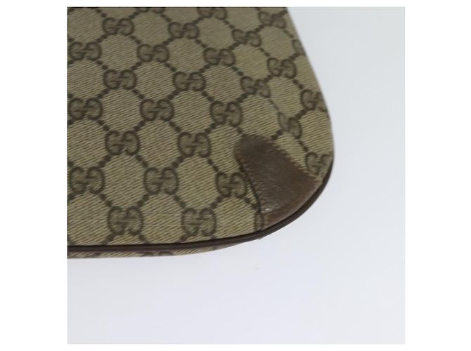 GUCCI GG Supreme Web Sherry Line Borsa PVC Beige Oro 904 02 026 Auth ki5611 D'oro - vista 13