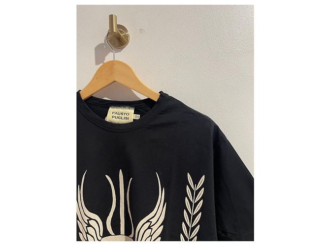 FAUSTO PUGLISI Tops T.IT 40 Algodón Negro - vista 2