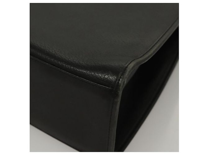 Autre Marque Borsa a mano in pelle Burberrys 2 vie nera Auth ep8214 Nero - vista 16