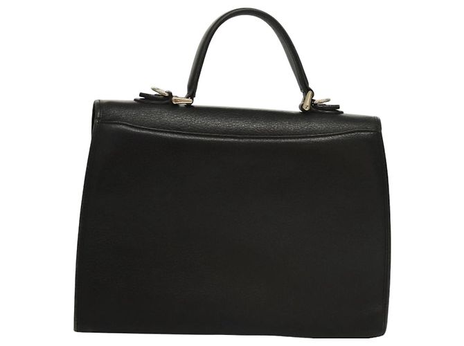 Autre Marque Borsa a mano in pelle Burberrys 2 vie nera Auth ep8214 Nero - vista 2