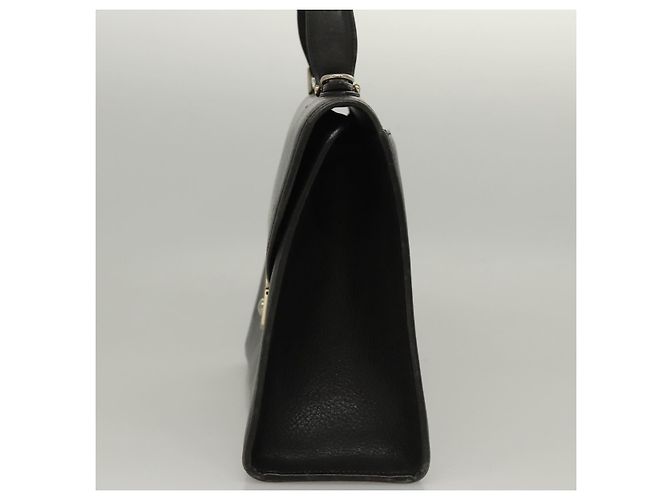 Autre Marque Borsa a mano in pelle Burberrys 2 vie nera Auth ep8214 Nero - vista 3