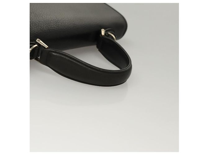 Autre Marque Borsa a mano in pelle Burberrys 2 vie nera Auth ep8214 Nero - vista 7
