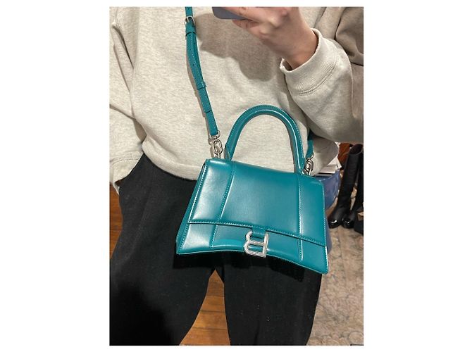 Borse BALENCIAGA T. Pelle Verde - vista 12