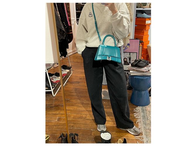 Borse BALENCIAGA T. Pelle Verde - vista 13