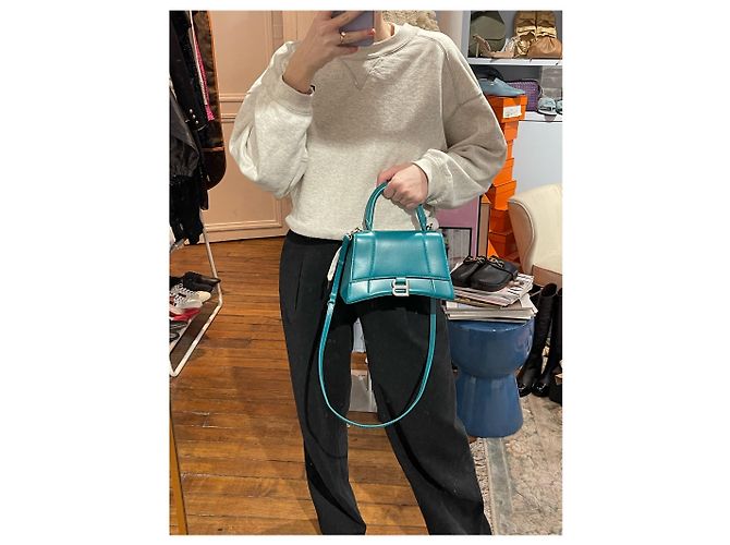 Borse BALENCIAGA T. Pelle Verde - vista 14