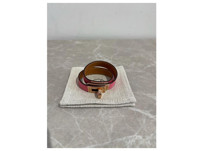 Kelly Hermès Bracciali HERMES T. Pelle Rosa - vista 2