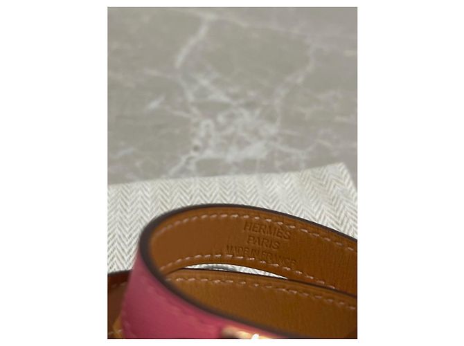 Kelly Hermès Bracciali HERMES T. Pelle Rosa - vista 3