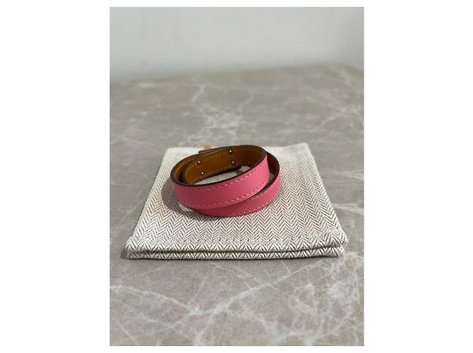 Kelly Hermès Bracciali HERMES T. Pelle Rosa - vista 5