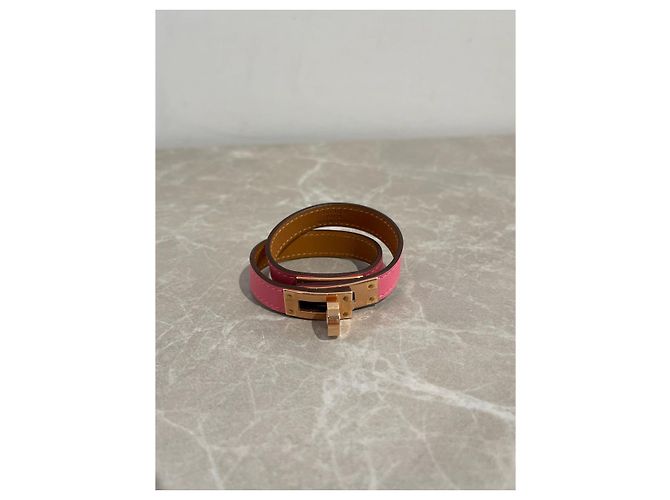 Kelly Hermès Bracciali HERMES T. Pelle Rosa - vista 6