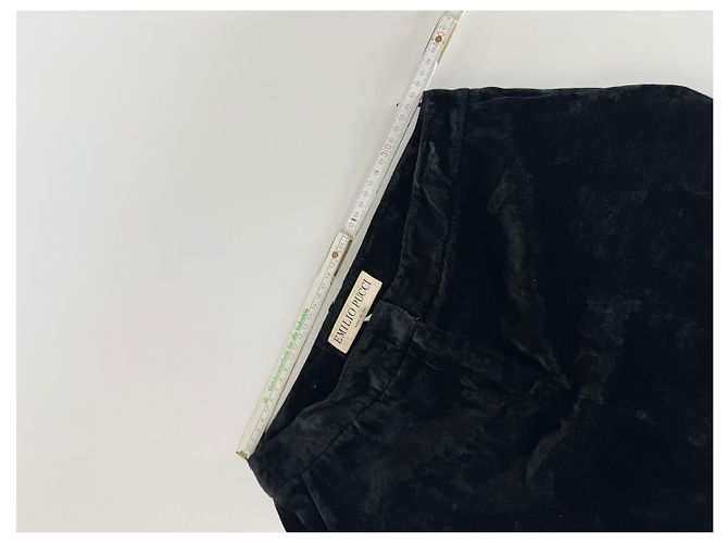 Vintage Emilio Pucci Samtrock schwarz IT40 - Ansicht 12