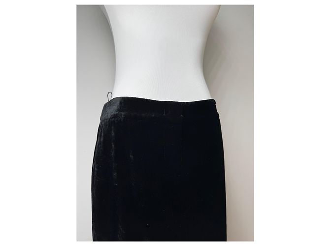 Vintage Emilio Pucci Samtrock schwarz IT40 - Ansicht 5