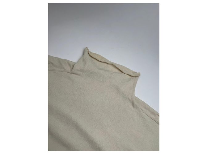Vintage Issey Miyake Rollkragenoberteil Beige 38/M - Ansicht 11