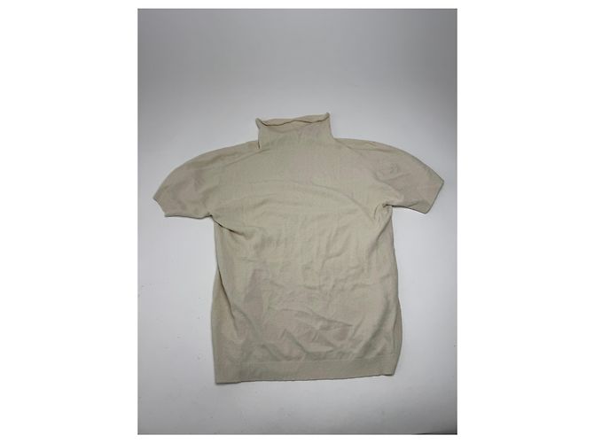 Vintage Issey Miyake Rollkragenoberteil Beige 38/M - Ansicht 12
