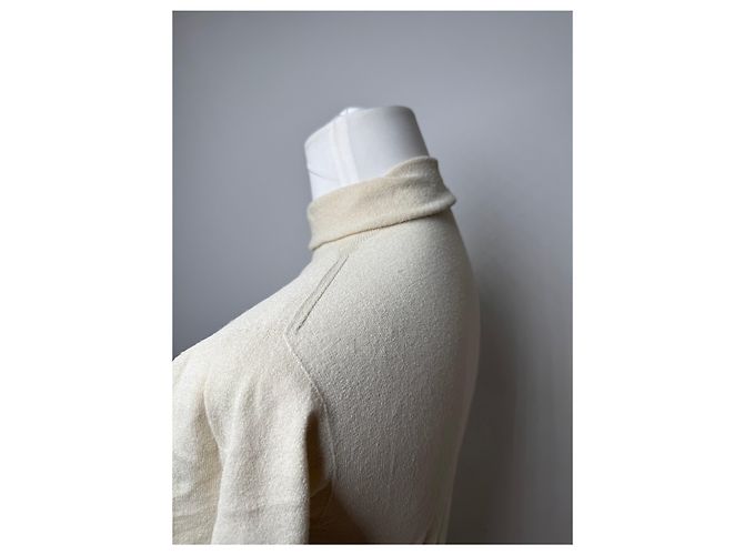 Vintage Issey Miyake Rollkragenoberteil Beige 38/M - Ansicht 3