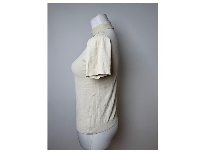 Vintage Issey Miyake Rollkragenoberteil Beige 38/M - Ansicht 4