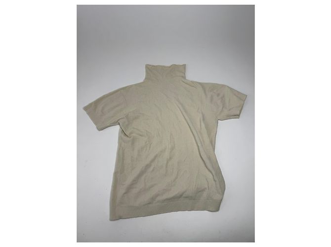 Vintage Issey Miyake Rollkragenoberteil Beige 38/M - Ansicht 5