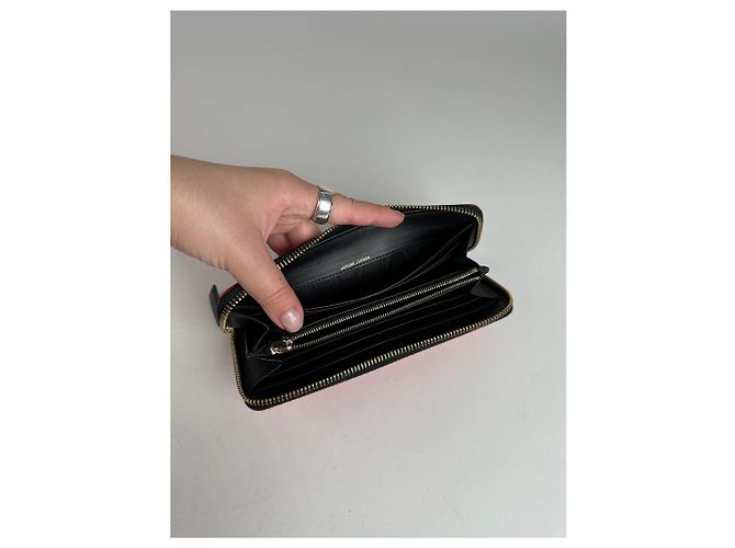 Emilio Pucci Vintage Miu Miu Leather Wallet red Orange - view 4