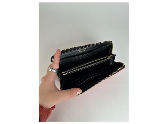 Emilio Pucci Vintage Miu Miu Leather Wallet red Orange - view 5