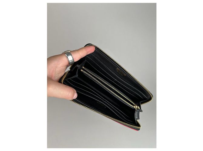 Emilio Pucci Vintage Miu Miu Leather Wallet red Orange - view 6