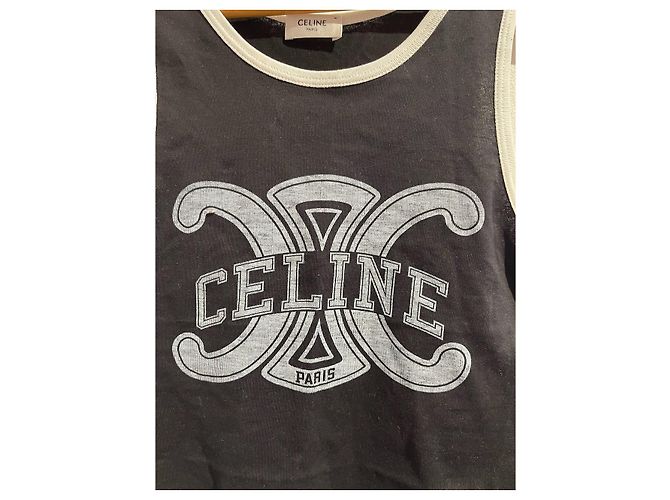Céline CELINE Tops T.International S Algodón Negro - vista 3