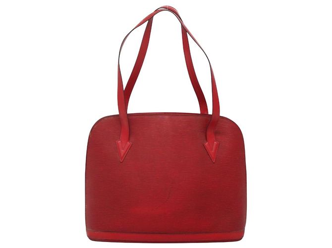 LOUIS VUITTON Borsa a Spalla Epi Lussac Rossa M52287 LV Auth ep8305 Rosso - vista 13