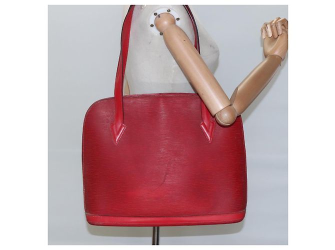 LOUIS VUITTON Borsa a Spalla Epi Lussac Rossa M52287 LV Auth ep8305 Rosso - vista 22