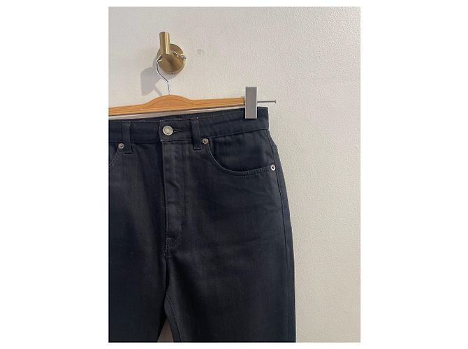 Jeans SAINT LAURENT T.US 29 Algodón Negro - vista 2