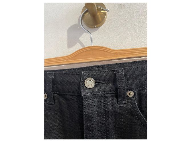Jeans SAINT LAURENT T.US 29 Algodón Negro - vista 3