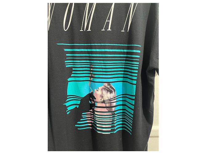 Off White Top OFF-WHITE T.International S Cotone Nero - vista 4