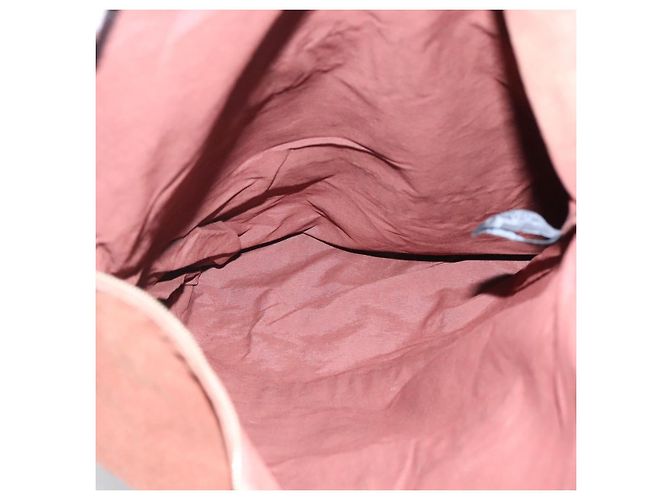 Hermès HERMES Fourre Tout Porte Documents Sac Business Toile Marron Marine Auth nb456 Bleu Marine - vue 15