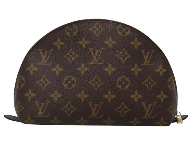 LOUIS VUITTON Pochette Cosmetica Demi Ronde Monogram M47520 LV Auth BD1294 Monogramma - vista 2