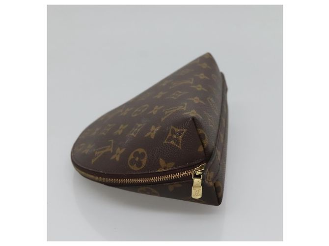LOUIS VUITTON Pochette Cosmetica Demi Ronde Monogram M47520 LV Auth BD1294 Monogramma - vista 3