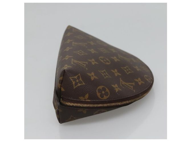 LOUIS VUITTON Pochette Cosmetica Demi Ronde Monogram M47520 LV Auth BD1294 Monogramma - vista 4