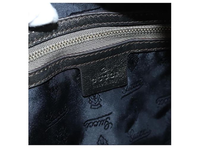 Borsa a Spalla GUCCI in Pelle Argento Oro 197061 Auth nb455 D'oro - vue 15