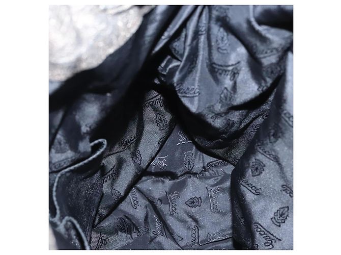 Borsa a Spalla GUCCI in Pelle Argento Oro 197061 Auth nb455 D'oro - vue 18
