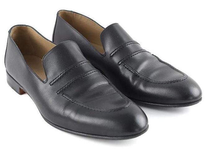 Hermès Mocassini in pelle nera Nero - vista 3