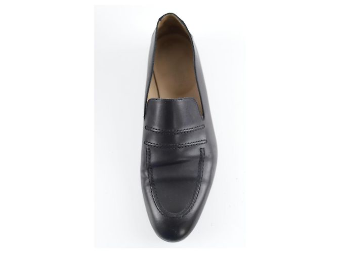 Hermès Mocassini in pelle nera Nero - vista 4