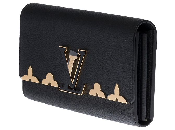 Borsa LOUIS VUITTON Capucines in Pelle Nera - 100479 Nero - vista 3